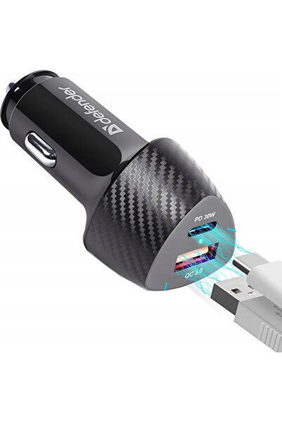 Defender Încărcător auto UCA-92 USBx1 USB-Cx1 QC, PD power delivery