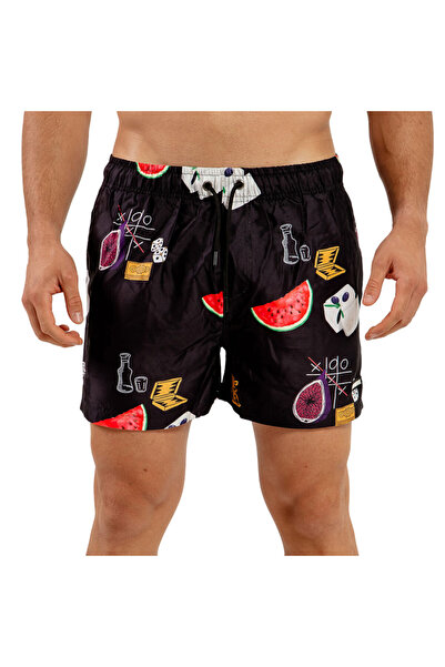 BEE UNUSUAL Φέτα Παγωνί Σορτς Κολύμβησης Πολύχρωμο S