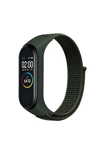 Beline Curea Mi Band 7/6/5/4/3 NylonLoop verde/verde