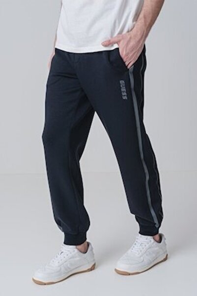 Guess Ρυθμιζόμενο παντελόνι διαμόρφωσης μέσης, Μαύρο, Μ