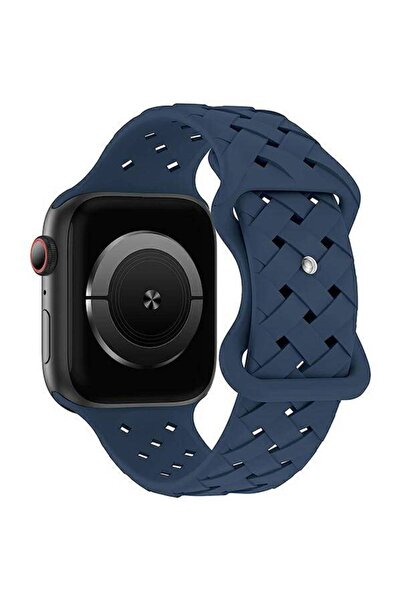 Beline Curea Apple Watch din silicon împletit 38/40/41mm albastru / albastru ...