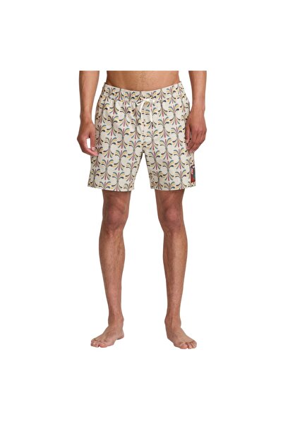 RVCA LA EYE ΦΛΟΡΑΛ ΕΛΑΣΤΙΚΟ ΜΠΟΥΜΠΟΥΣΟΡΤΣ 17 " ΑΝΟΙΧΤΟ ΧΑΚΙ XXL