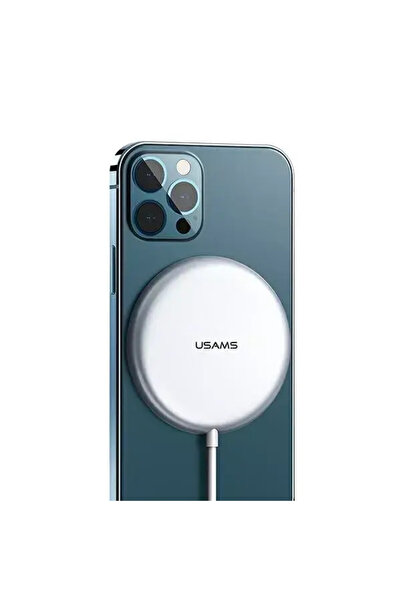 Usams Încărcător wireless US-CD160 magnetic W2 15W din aluminiu pentru seria ...