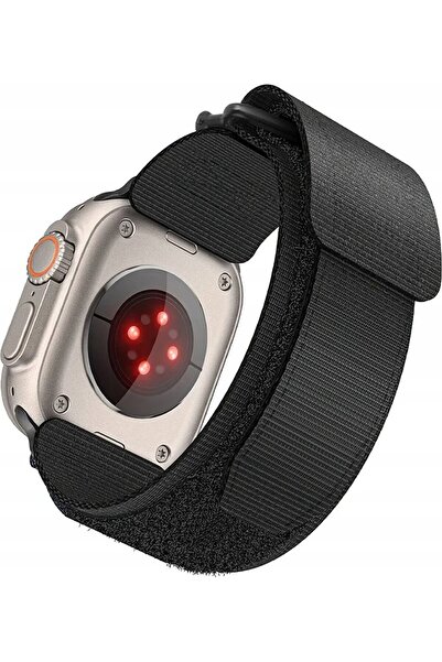 Forcell Curea din nailon F-DESIGN FA05 pentru APPLE Watch 38/40/41 mm negru
