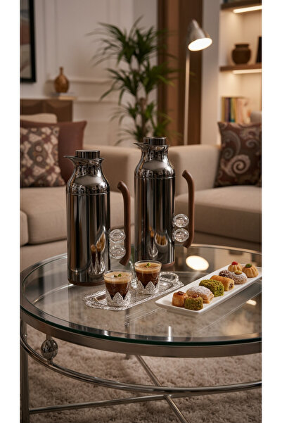 Generic 1 liter/750ml tea and coffee thermos set