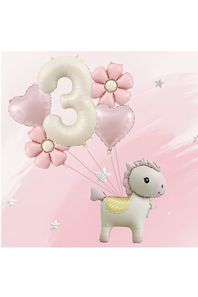 ÇITIPITISTORE Σετ γιορτής γενεθλίων με μπαλόνια από αλουμινόχαρτο με θέμα το ...