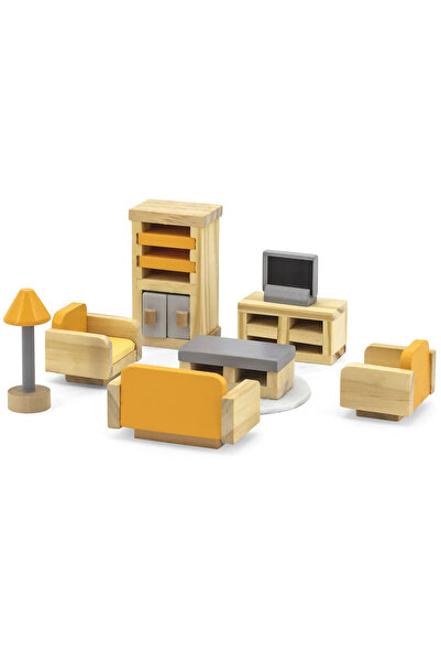 Viga Toys PolarB Zestaw Mebelków do Domku dla Lalek Salon