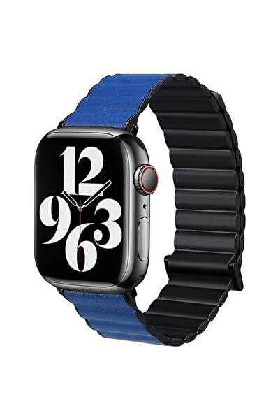 Beline Curea Apple Watch Magnetic Pro 38/40/41mm negru/albastru cutie