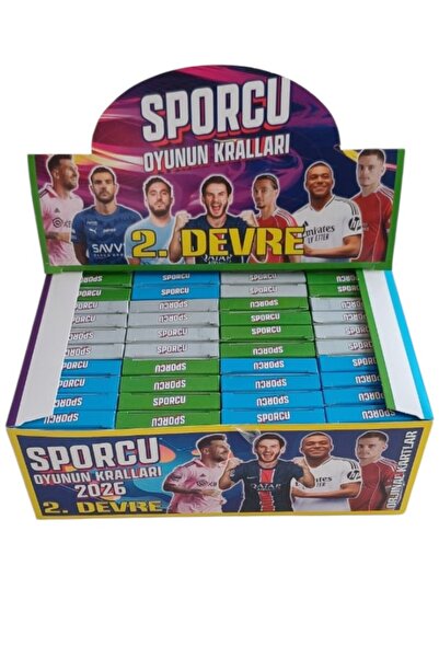 Toys Sporcu Kart Oyunun Kralları 2.Devre 2026 Yeni Seri Kartlar 48 li Tam Kut...