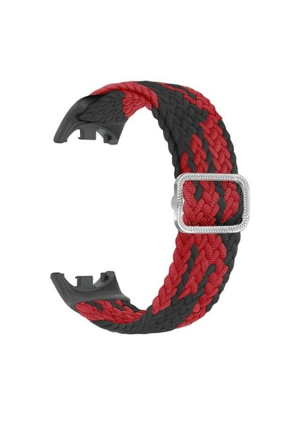 Beline Curea Mi Band 9/8 Nylon negru/roșu/negru-roșu