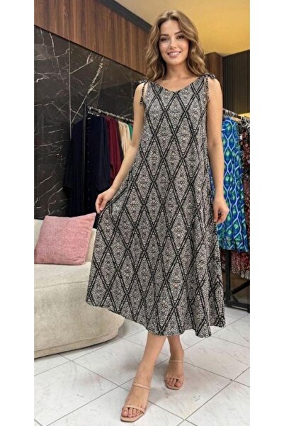 MEHRA Summer dress with suspenders