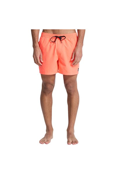 Quiksilver ΚΑΘΗΜΕΡΙΝΟ ΜΟΝΟΧΡΩΜΟ ΜΠΟΥΜΠΟΥΣΤΟΥΜΙ ΒΟΥΛΕΪ 15 " ΦΛΕΓΜΑΤΙΝΟ ΚΟΡΑΛΙ L