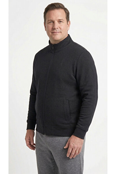 just wear zt OVERSİZE RAHAT KESİM ÇİFT CEPLİ DİK YAKALI ÖNÜ FERMUARLI