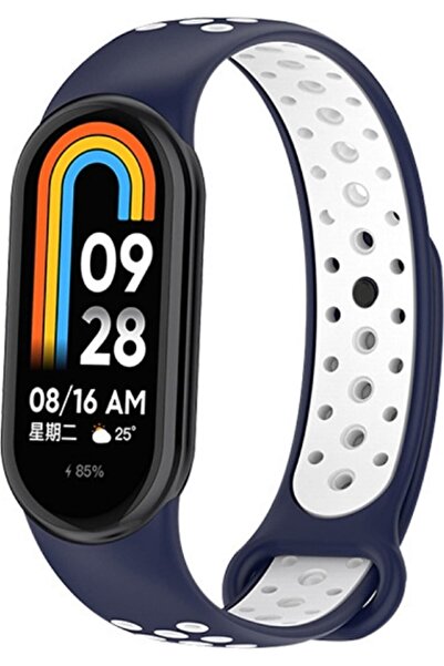 Beline Curea Mi Band 9/8 design albastru-alb