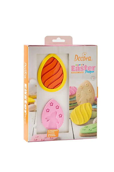 DECORA Σετ κουπάτ και μαρκαδόρων, Διακοσμητικό σχήμα πασχαλινού αυγού, ø80x55...