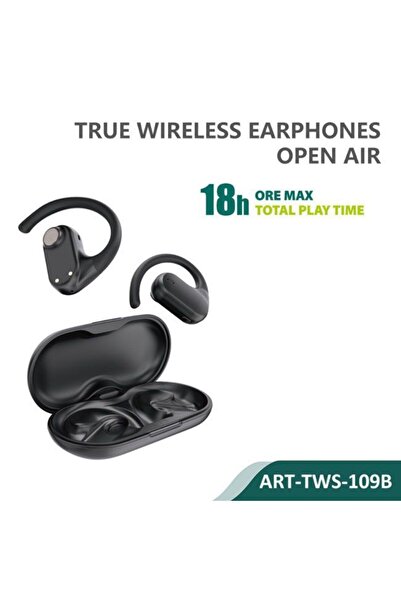 SiPro Siipro Open Air Sport Earphones Bluetooth Black (TWS-109B)