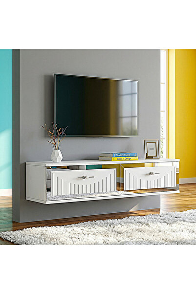 YUMEDİ DESİGN TDA1206BS -KEREM DUVARA MONTAJ TV STAND , TV SEHPASI 120CM BEYA...