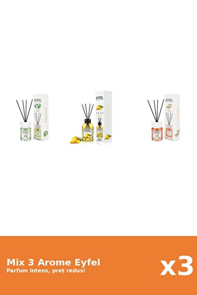 Eyfel Set 3 Mix Eyfel: 1x Acacia, 1x Ananas, 1x Iasomie