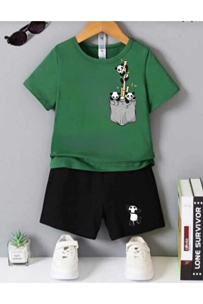 Nice Clothes Tricou și pantaloni scurți de vară pentru copii, unisex (imprime...