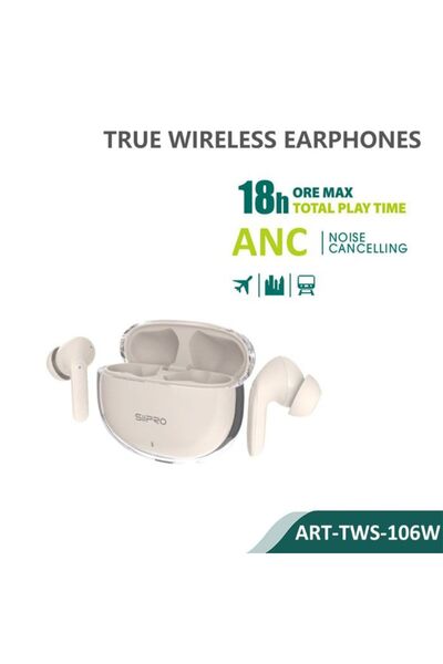 SiPro Siipro TWS ANC Wireless Earphones Pro Cream (TWS-106W)