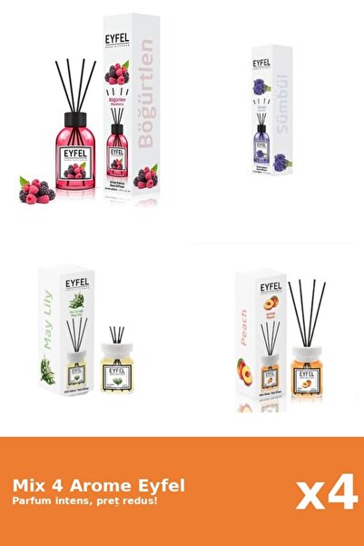 Eyfel Set 4 Mix Eyfel: 1x Fructe De Padure, 1x Lacramioare, 1x Piersica, 1x Z...