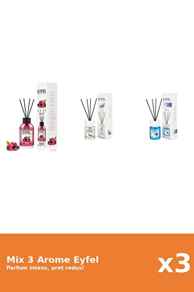Eyfel Set 3 Mix Eyfel: 1x Cool Water, 1x Fructe De Padure, 1x Orhidee
