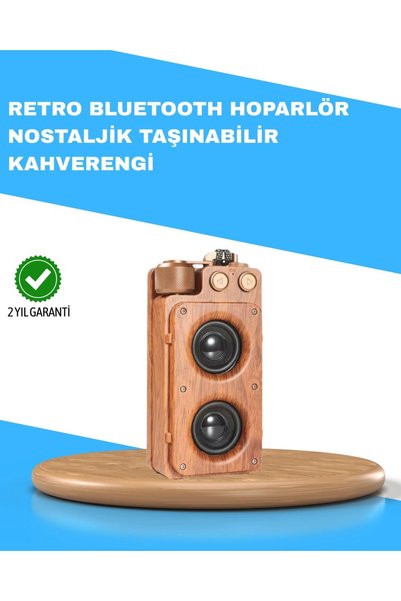 NW NessiWorld Retro Radyo Tasarım Bluetooth Hoparlör 1800mah Uzun Çalma Süresi