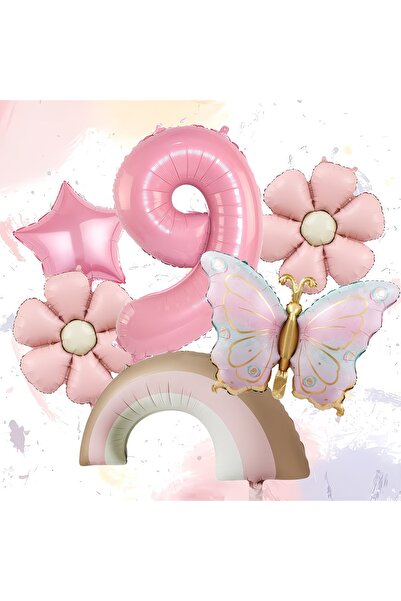 ÇITIPITISTORE Μπαλόνια για την εορτασμό των γενεθλίων με πεταλούδες, ουράνιο ...