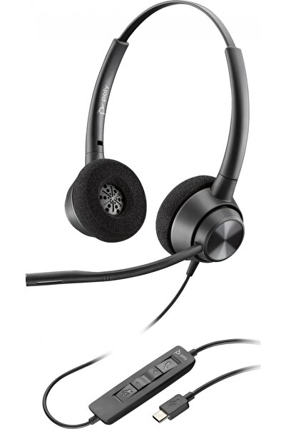 Poly EncorePro 320 - seria EncorePro 300 - căști - on-ear - cu fir - USB-C - ...