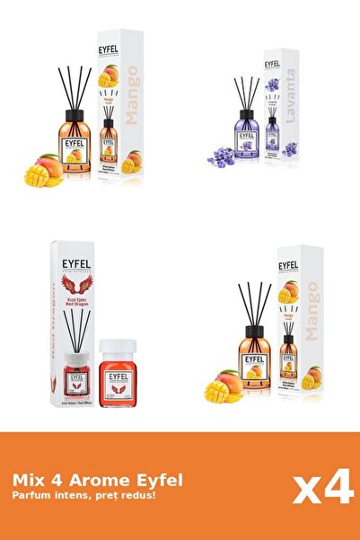 Eyfel Set 4 Mix Eyfel: 1x Lavanda, 2x Mango, 1x Red Dragon