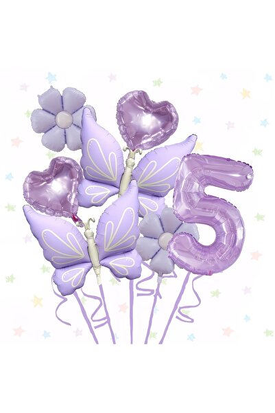 ÇITIPITISTORE Σετ γιορτής γενεθλίων με μπαλόνια από αλουμινόχαρτο σε σχήμα λι...