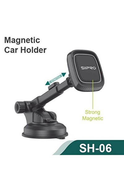 SiPro Siipro Magnetic Stretch Car Holder Black (SH-06)