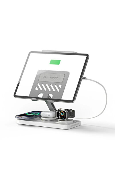 Orso 5 σε 1 Ασύρματος Σταθμός Φόρτισης, Αναδιπλούμενη Βάση για Tablet με Ανασ...