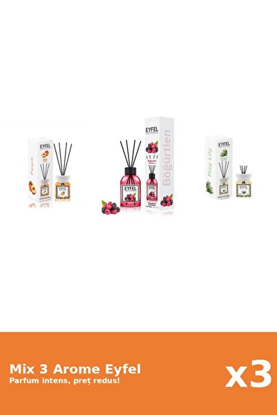 Eyfel Set 3 Mix Eyfel: 1x Fructe De Padure, 1x Lacramioare, 1x Piersica