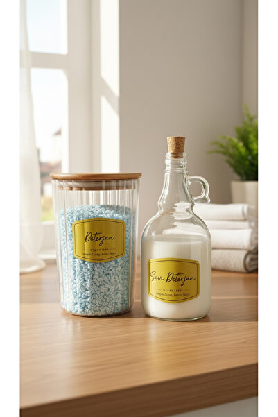 zezedesing Recipient de depozitare oval pentru detergent cu capac din lemn (2...