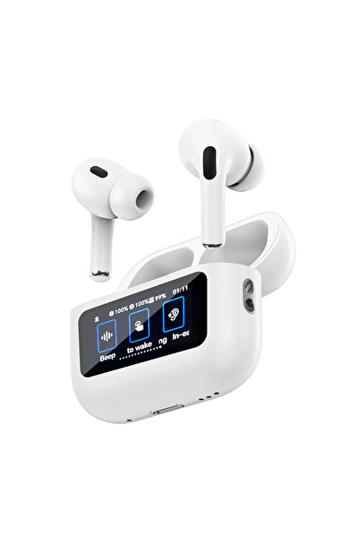 WIWU TWS ANC LCD Touch Screen Wireless Airbuds Pro White (T22)