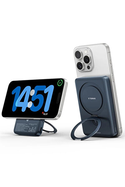 TORRAS Ostand Qi2 MagSafe PowerBank 10000mAh Black