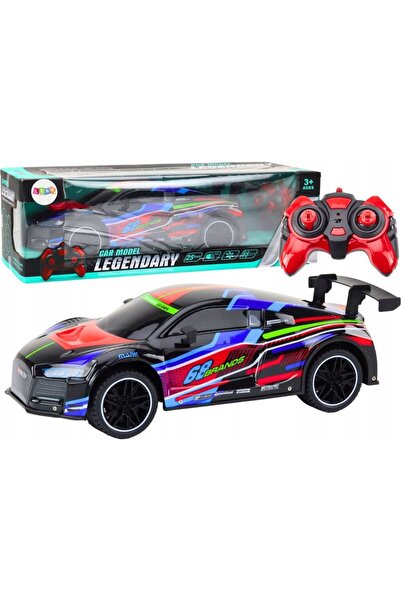 LeanToys Mașină sport RC 1:10 25km/h Lumini Negru