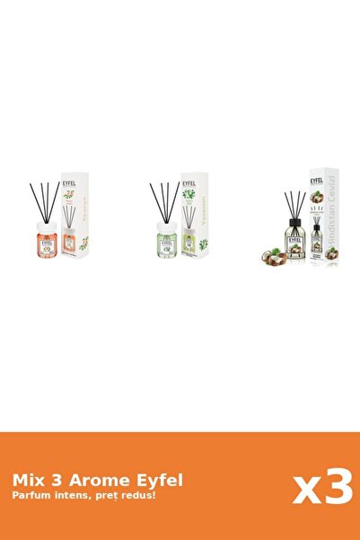 Eyfel Set 3 Mix Eyfel: 1x Acacia, 1x Iasomie, 1x Nuca De Cocos