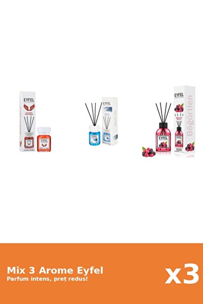 Eyfel Set 3 Mix Eyfel: 1x Cool Water, 1x Fructe De Padure, 1x Red Dragon