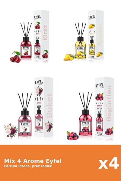 Eyfel Set 4 Mix Eyfel: 1x Ananas, 1x Bouquet, 1x Cirese, 1x Fructe De Padure