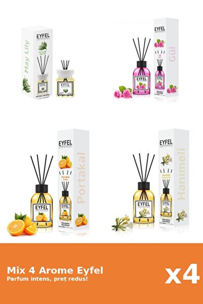 Eyfel Set 4 Mix Eyfel: 1x Lacramioare, 1x Mana Maicii Domnului, 1x Portocala,...