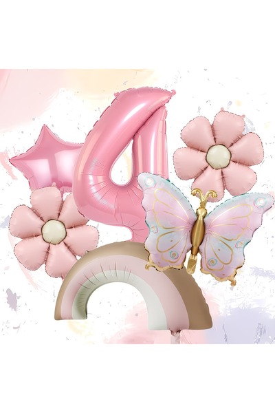 ÇITIPITISTORE Μπαλόνια για την εορτασμό των γενεθλίων με πεταλούδες, ουράνιο ...