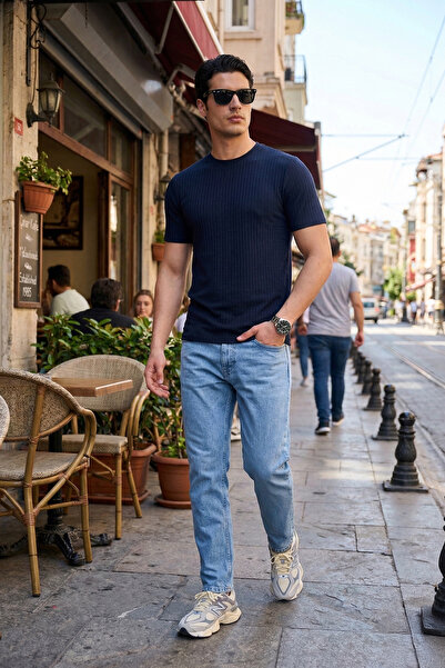 Buratti Βαμβακερό τζιν παντελόνι με κανονική μέση και στενό τελείωμα Ανδρικό ...