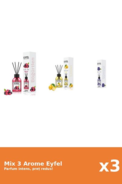 Eyfel Set 3 Mix Eyfel: 1x Fructe De Padure, 1x Lamaie, 1x Zambile