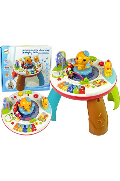LeanToys Masă Educativă Interactivă Caracatiță Pianinko Sunete Lumini