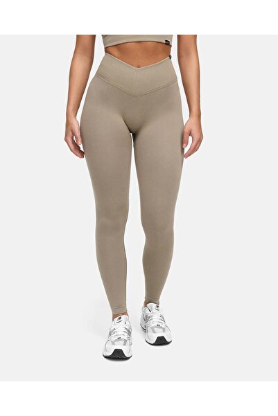 OACE Seamless Drawstring Leggings - Beige