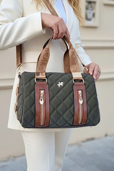 ALTUNORDU AVM Women's Kaptione Patterned Cylinder Model Long Cross Strap Hand...