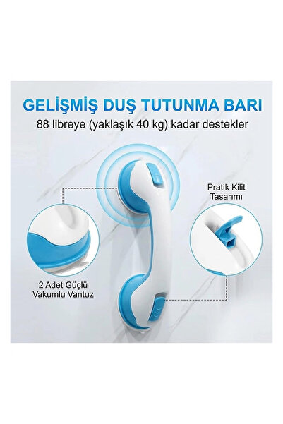 direkstoktan Çok Amaçlı Banyo Tutacağı Kilit Vantuzlu Helping Handle
