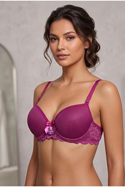 irem içgiyim Ecem Yildiz Women's Padded 100% Quality Lace Bra